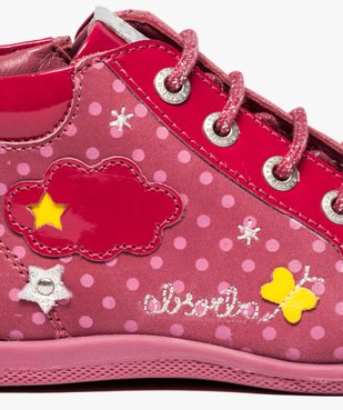 Chaussures montantes en cuir et cuir verni - Absorba vue6 - ABSORBA - GEMO