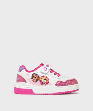 Baskets basses à lacets élastiques et scratch fille - La Pat'Patrouille vue1 - PAT PATROUILLE - GEMO