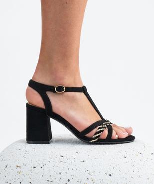 Sandales à brides à large talon femme - Valentina Baldano vue1 - VALENTINA BALDA - GEMO