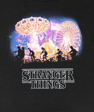 Tee-shirt court fille imprimé coupe courte – Stranger Things vue2 - STRANGER THINGS - GEMO