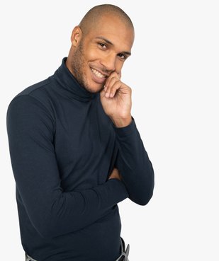 Tee-shirt homme ajusté à col roulé vue2 - GEMO (HOMME) - GEMO