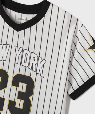 Tee-shirt de sport court à manches courtes fille vue2 - GEMO (ENFANT) - GEMO