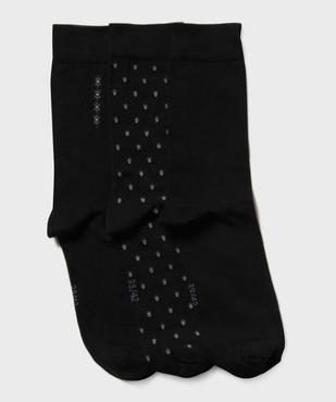 Chaussettes hautes à motifs homme (lot de 3) vue1 - GEMO(HOMWR HOM) - GEMO