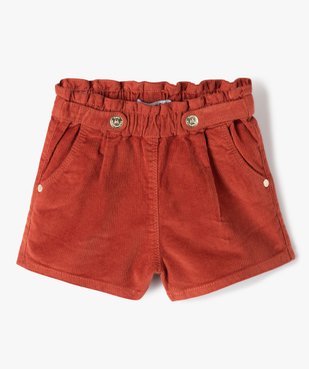 Short bébé fille en velours côtelé - LuluCastagnette vue1 - LULUCASTAGNETTE - GEMO