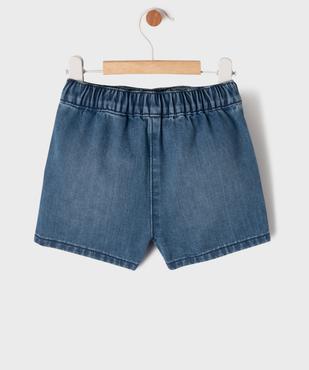 Short en jean à pont bébé fille  - LuluCastagnette vue4 - LULU CASTAGNETTE G4G D - GEMO