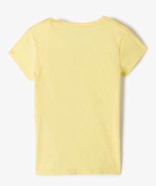 Tee-shirt fille pastel à motif pailleté vue3 - GEMO (ENFANT) - GEMO