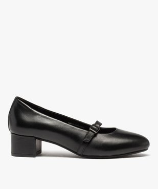 Escarpins femme à talon carré en cuir uni – Pierre Cardin vue1 - PIERRE CARDIN D - GEMO