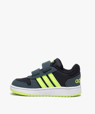 Baskets bébé garçon avec bandes fluo – Adidas Hoop 2.0 vue3 - ADIDAS - GEMO
