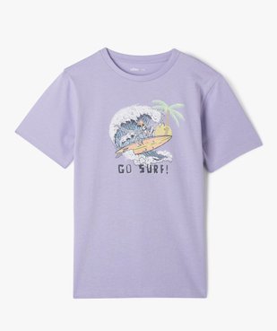 Tee-shirt à manches courtes motif surf garçon vue1 - GEMO (JUNIOR) - GEMO