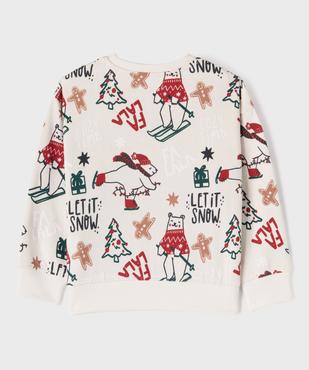 Sweat de Noël avec motifs multicolores garçon vue3 - GEMO 4G GARCON - GEMO