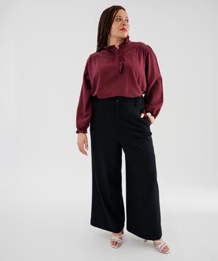 Pantalon de tailleur ample et extensible femme grande taille vue6 - GEMO (G TAILLE) - GEMO