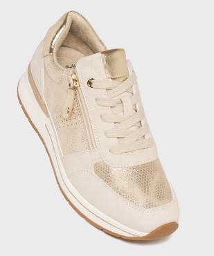 Sneakers compensées avec détails brillants femme - Valentina Baldano vue6 - VALENTINA BALDA - GEMO