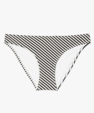 Bas de maillot de bain femme à rayures tricolores vue4 - GEMO (PLAGE) - GEMO