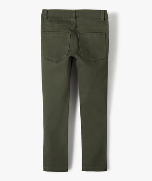 Pantalon garçon coupe skinny en toile extensible vue4 - GEMO 4G GARCON - GEMO