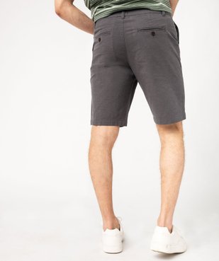 Bermuda chino en twill de coton stretch homme vue3 - GEMO 4G HOMME - GEMO