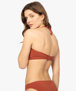 Haut de maillot de bain femme forme bandeau à armatures vue3 - GEMO (PLAGE) - GEMO
