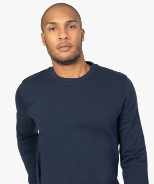 Sweat homme molletonné contenant du coton bio vue6 - GEMO C4G HOMME - GEMO