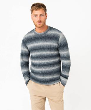 Pull en maille effet tie and dye homme vue1 - GEMO (HOMME) - GEMO