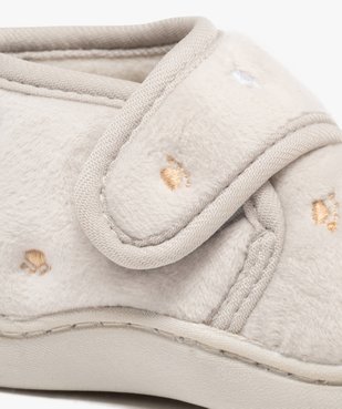 Chaussons bottillons en velours avec motifs brodés bébé vue6 - GEMO 4G BEBE - GEMO