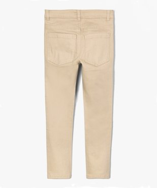 Pantalon garçon coupe skinny en toile extensible vue5 - GEMO 4G GARCON - GEMO