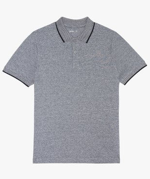 Polo garçon à manches courtes avec col fantaisie vue1 - GEMO (JUNIOR) - GEMO