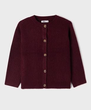 Gilet en grosse maille à col rond fille vue1 - GEMO (ENFANT) - GEMO