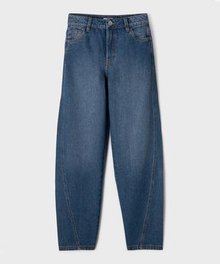 Jean mum taille haute fille vue2 - GEMO 4G FILLE - GEMO