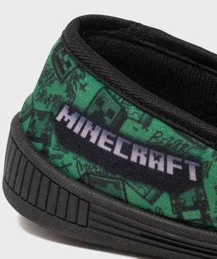 Chaussons en velours forme pantoufles imprimés garçon - Minecraft vue6 - MINECRAFT - GEMO
