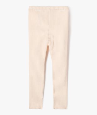 Pantalon leggings en maille côtelée fille vue3 - GEMO 4G FILLE - GEMO