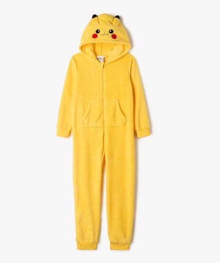 Combinaison pyjama Pikachu avec capuche garçon - Pokémon jaune