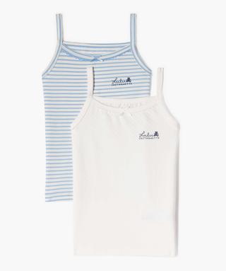 Grand Débardeur Fille Xhilaration Taille 10/12 Rayé Bleu/vert - Neuf Avec étiquette