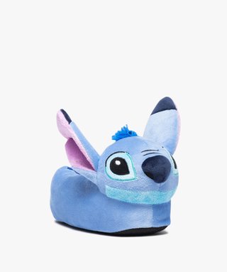 Chaussons fille pantoufle en forme Stitch - Disney bleu