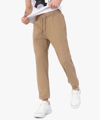 Pantalon de jogging molletonn homme marron GEMO