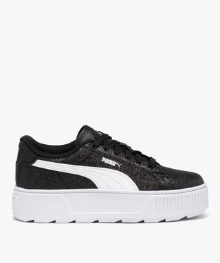 Baskets femme pailletees a semelle plateforme Puma noir GEMO