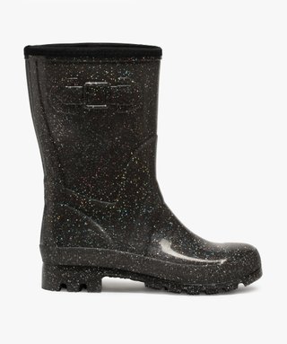 Bottes de pluie femme a paillettes avec doublure chaude