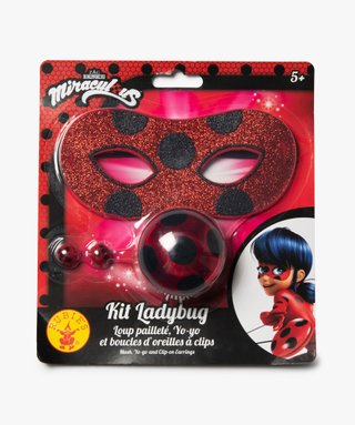 Loup pailleté Miraculous Ladybug - Masque de déguisement - Achat & prix