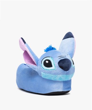 Chaussons femme en volume tête de Stitch Disney bleu GEMO