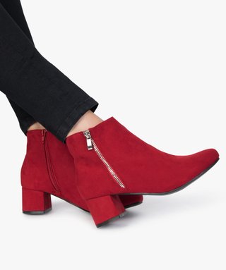 Bottines rouges gemo on sale