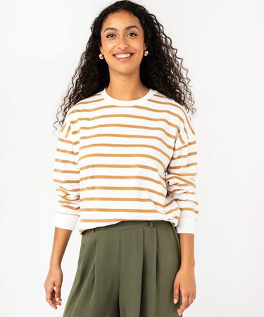Sweat à Capuche Femme BAM Rayé Bambou – Taille 8, Multicolore, Excellent état