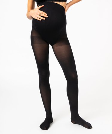 LOVELYBOBO Lot De 2 Collants Maternité Opaques 320D - Legging Grossesse Confortable Avec Bande Taille Ajustable