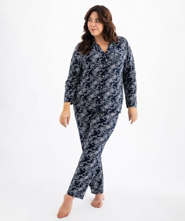 Rtdgcv Pyjama Femme Long Coton Européen Américain - Hiver à Manches Longues Vêtements De Maison Ensemble Deux Pièces Pyjama Femme Satin Sexy Pyjama Pantalon Long Rouge Pyjama Avec Boutons, Rouge, S