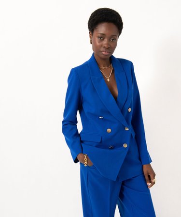 Blazer Croisé Femme Slim Fit - Veste Costume Business Élégante Manches Longues