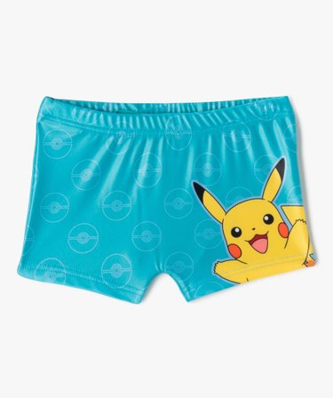 Boxer de bain à motif Pikachu garçon Pokemon bleu ciel GEMO