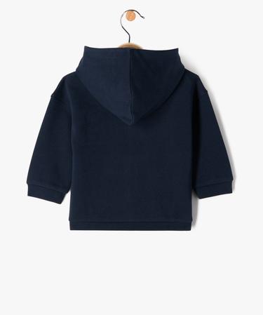 Sweat à Capuche Zippé Bébé 4T-5T Barefoot Dreams - Bleu - Microfibre Polyester - Neuf Sans étiquettes - Unisexe