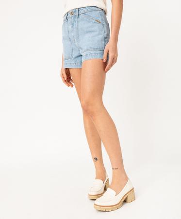 Short ample en jean taille haute AMELY – F.A.M. Paris Short ample en jean taille haute AMELY – F.A.M. Paris