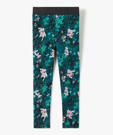 Legging de sport fille a large ceinture elastique multicolore GEMO