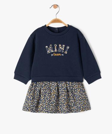 Ensemble 2 Pièces Bébé Fisher-Price Nouveau-né 0-3 Mois - Robe Et Pantalon Manches Longues, Coton, Neuf étiqueté