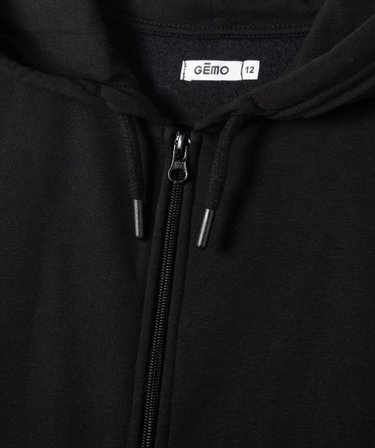 Sweat Zippé LA Gear Pour Fille, Noir, Coton, Taille 13 Ans