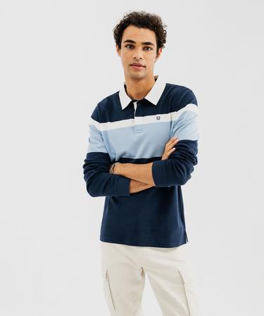 Chemise Polaire Stio Thermop Homme – Bleu, Taille M – Tricot Gaufré, Fermeture Pression