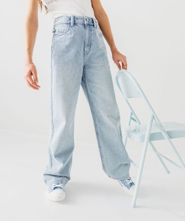 Pantalon Jean Blanc Fille Janie Et Jack – Taille 5 – Boutons Dorés – Occasion TBE